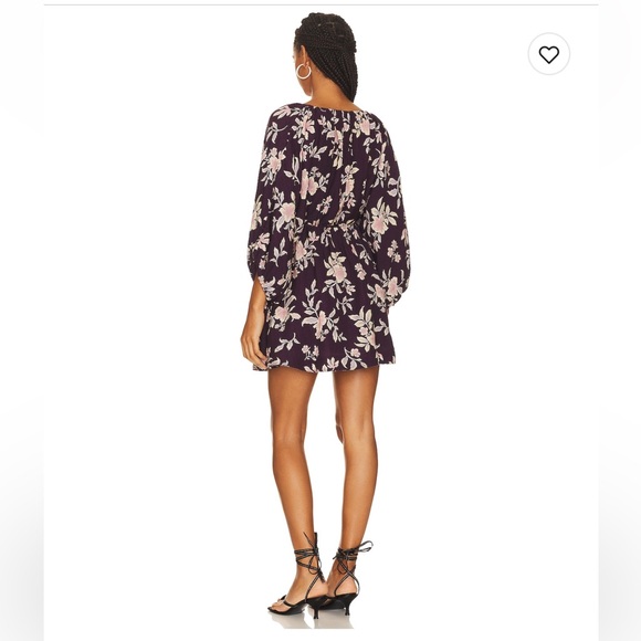 Portia Mini Dress in Black Cherry by Free People - Picture 3 of 4